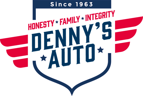 Denny's Auto logo with tagline "Honesty, Family, Integrity" and "Since 1963