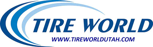 Tire World logo with website www.tireworldutah.com